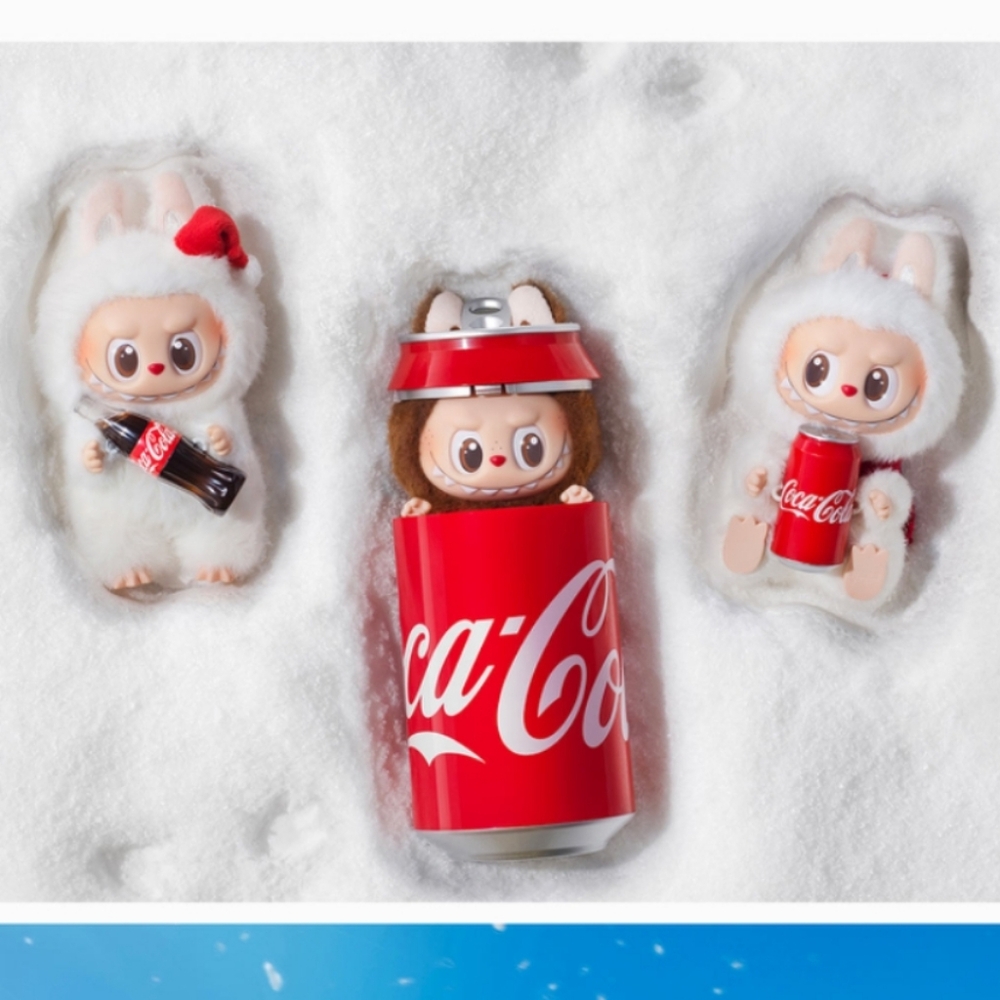 Authentic BNWT Monsters Labubu Coca Cola Pendant Surpise Shake